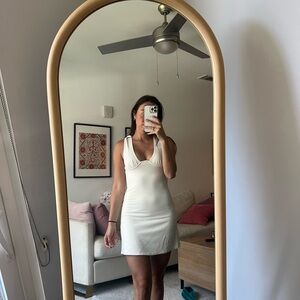 Oh Polly Cream Mini Dress